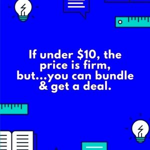 AD- BUNDLE & SAVE!! Listing not for sale.